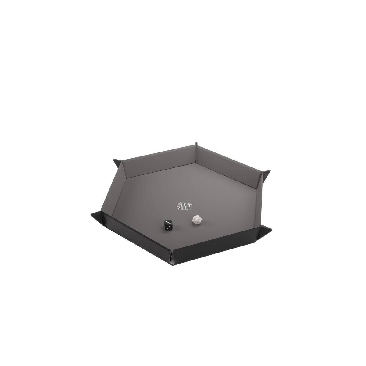 GGS60058 - Magnetic Dice Tray Hexagonal Black&Gray