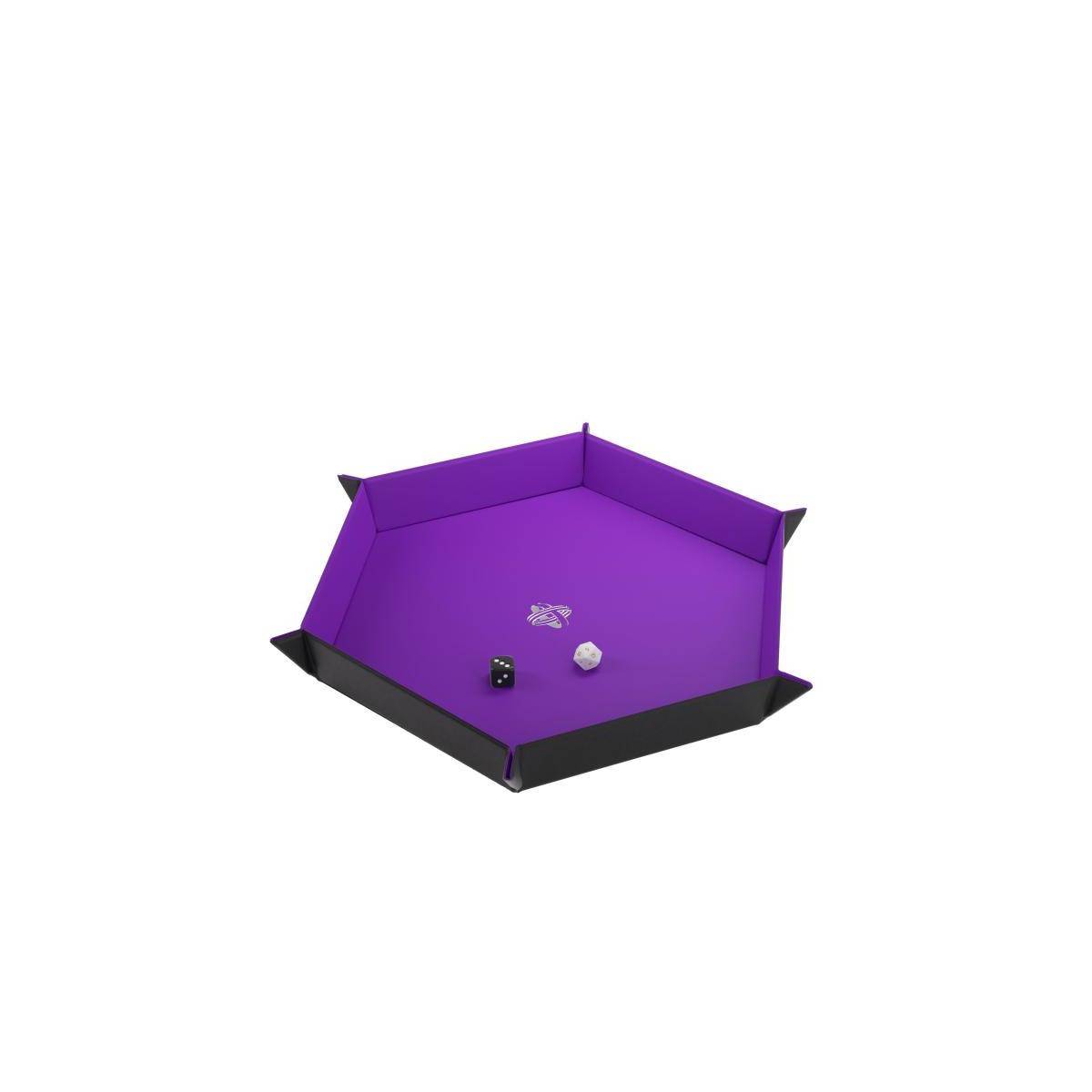 GGS60059 - Magnetic Dice Tray Hexagonal Black&Purple