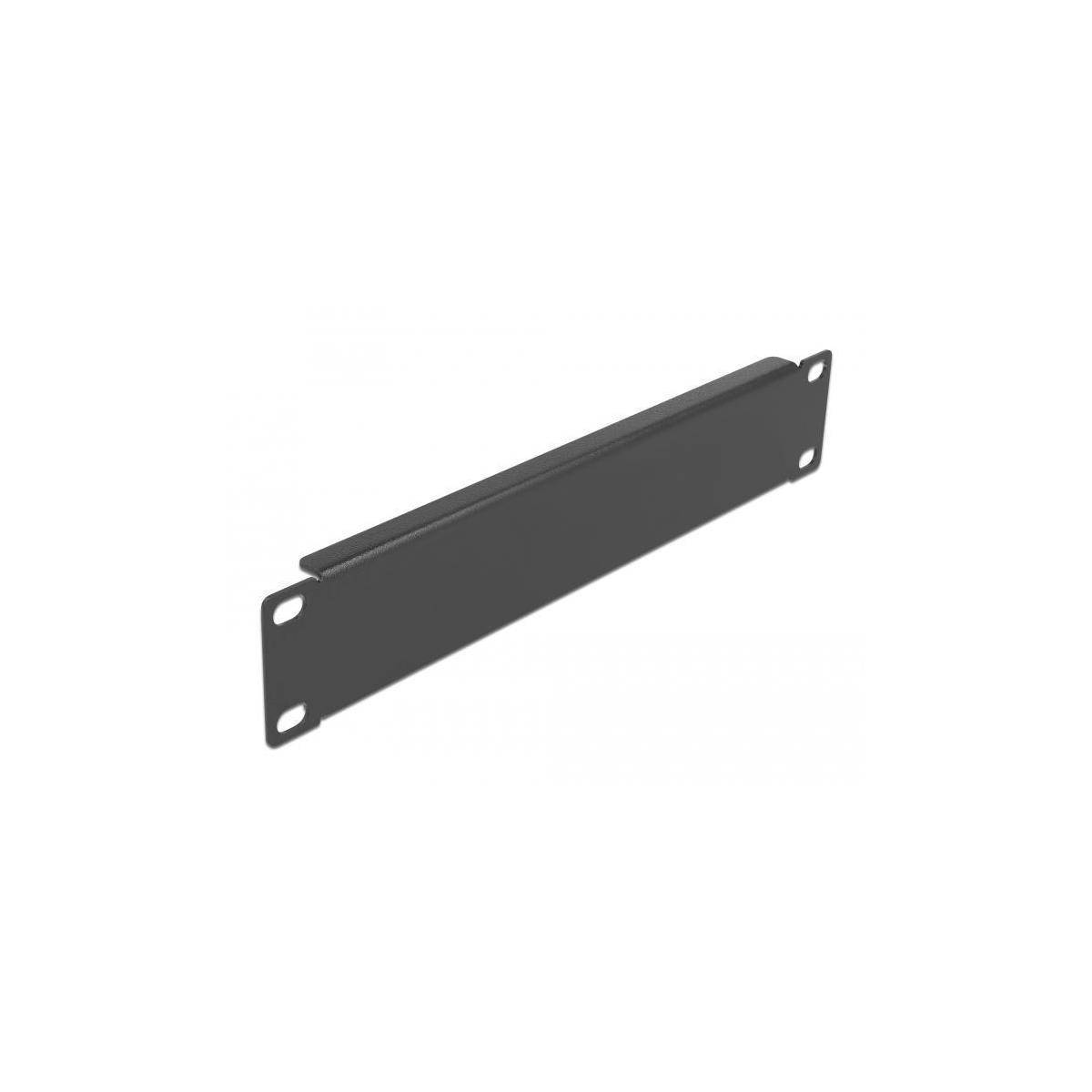 Delock Rack-Blindabdeckungsplatte - Schwarz - 1U - 25.4 cm (10") - Network Cabin
