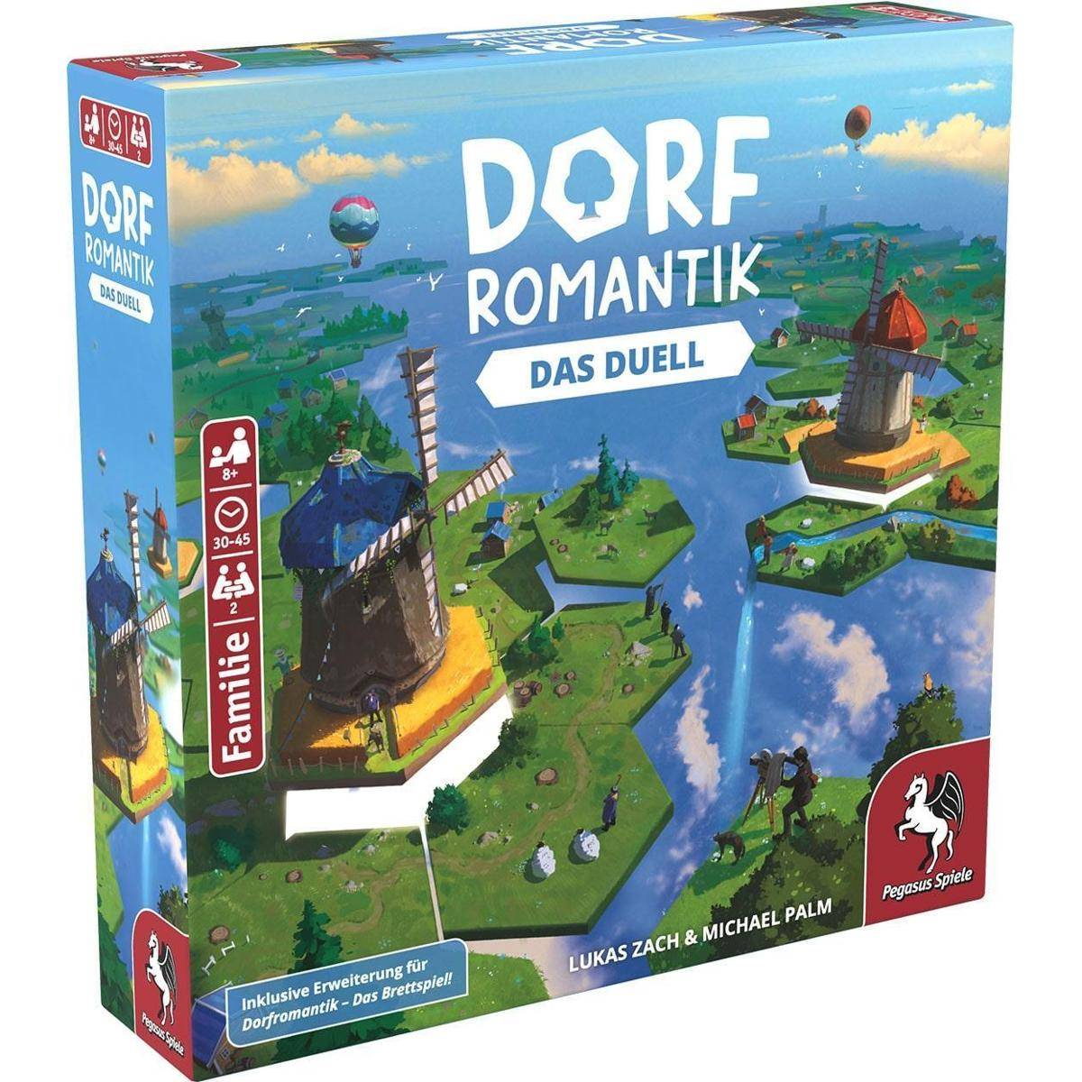 Dorfromantik - Das Duell, Brettspiel, für 2 Spieler, ab 8 Jahren (DE-Ausgabe)