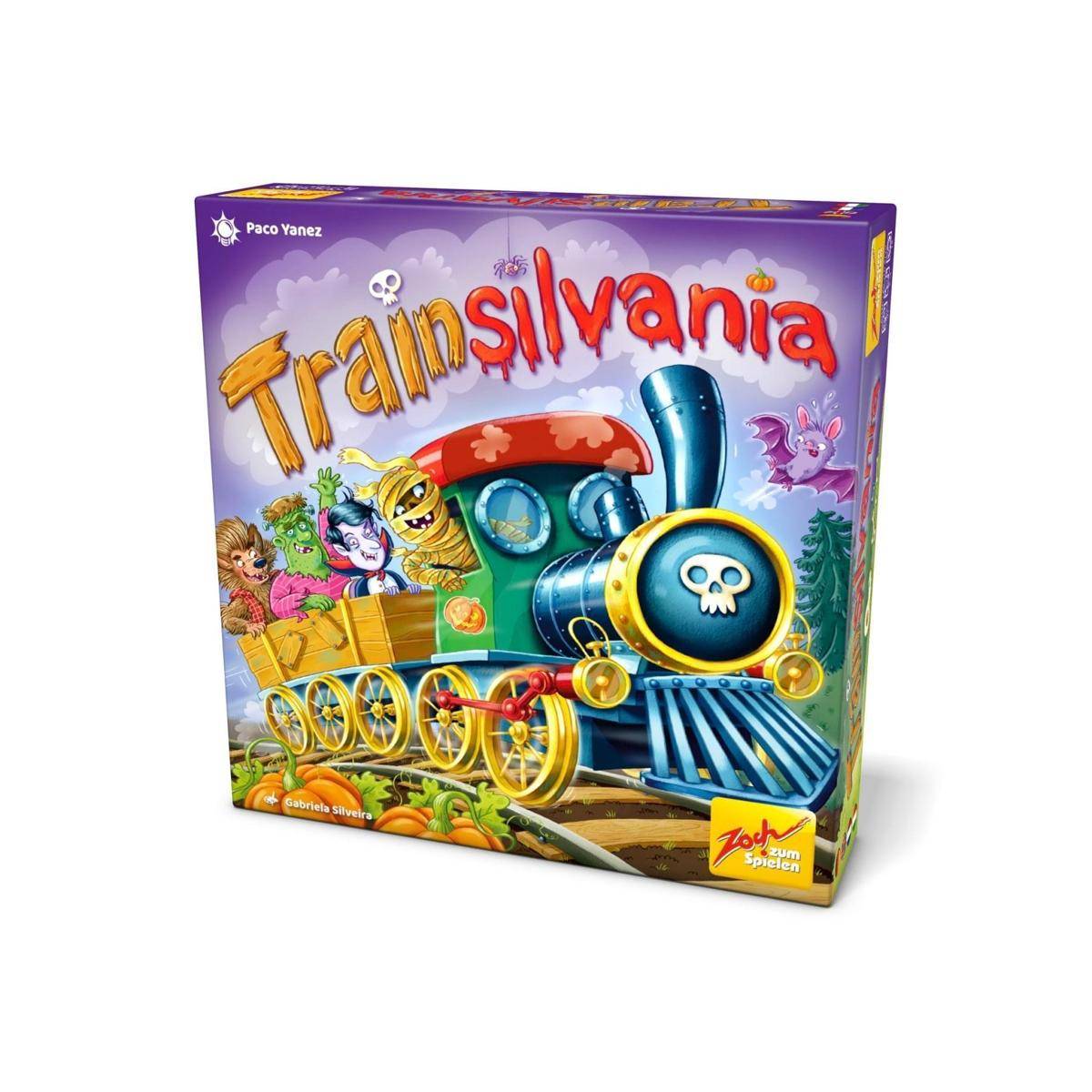Trainsilvania, Brettspiel, für 2-4 Spieler, ab 6 Jahren (DE-Ausgabe)