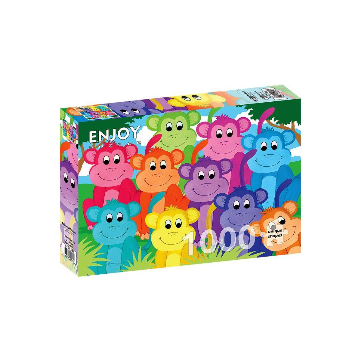 ENJOY-2060 - Rainbow Monkeys, Puzzle, 1000 Teile