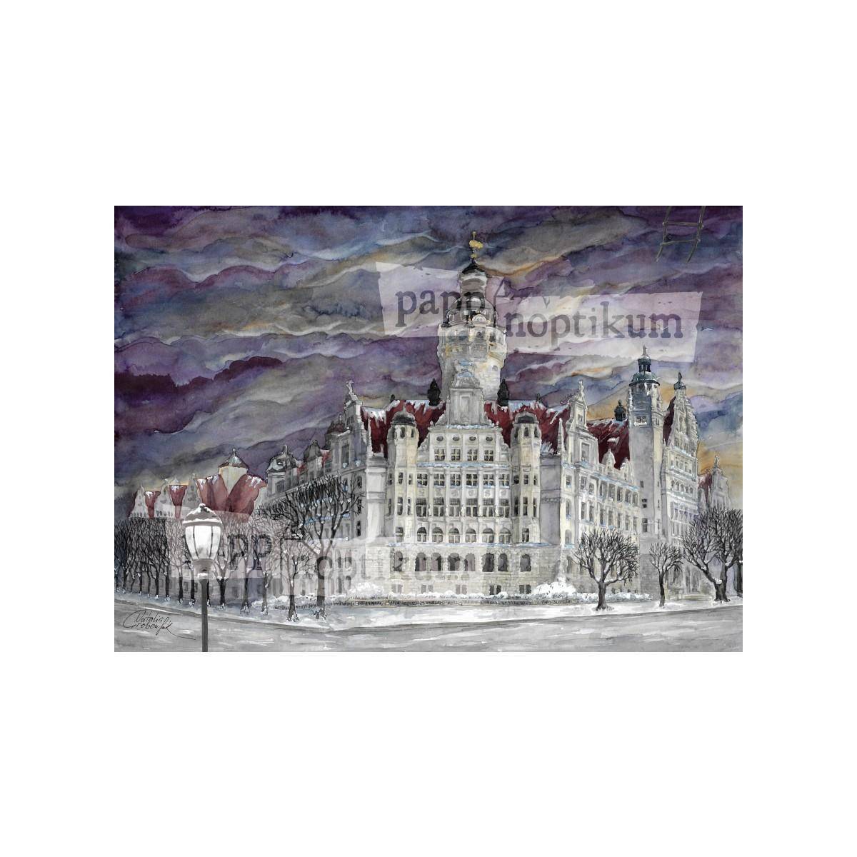 1033 - Leipzig - Neues Rathaus (Klappkarte)