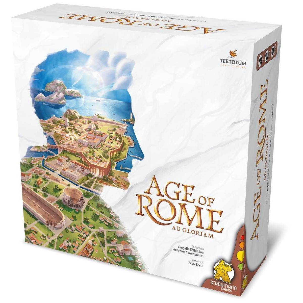 Age of Rome, Brettspiel, für 1-4 Spieler, ab 12 Jahren (DE-Ausgabe)