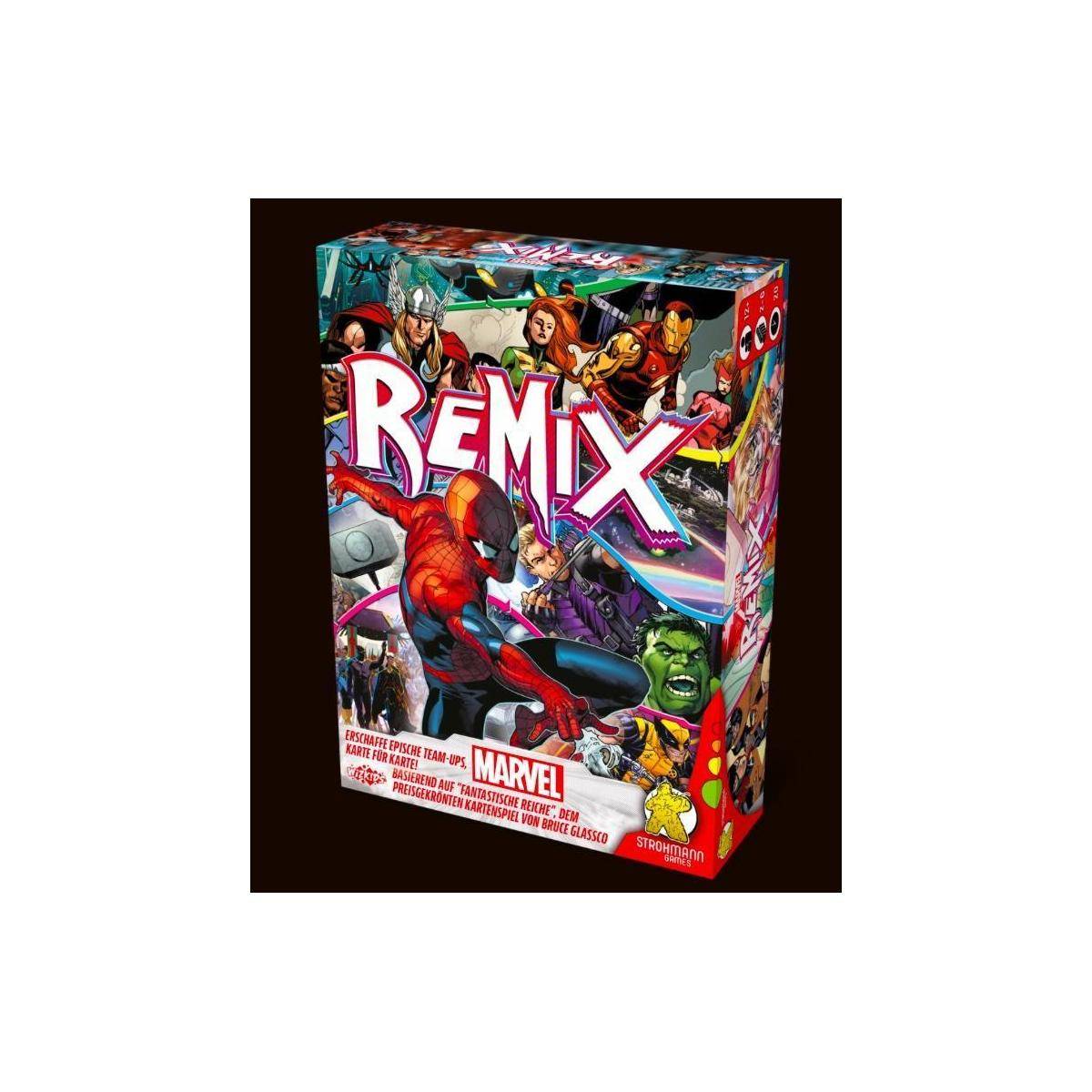 STRD0024 - Marvel Remix, Kartenspiel, für 2-6 Spieler, ab 10 Jahren (DE-Ausgabe)