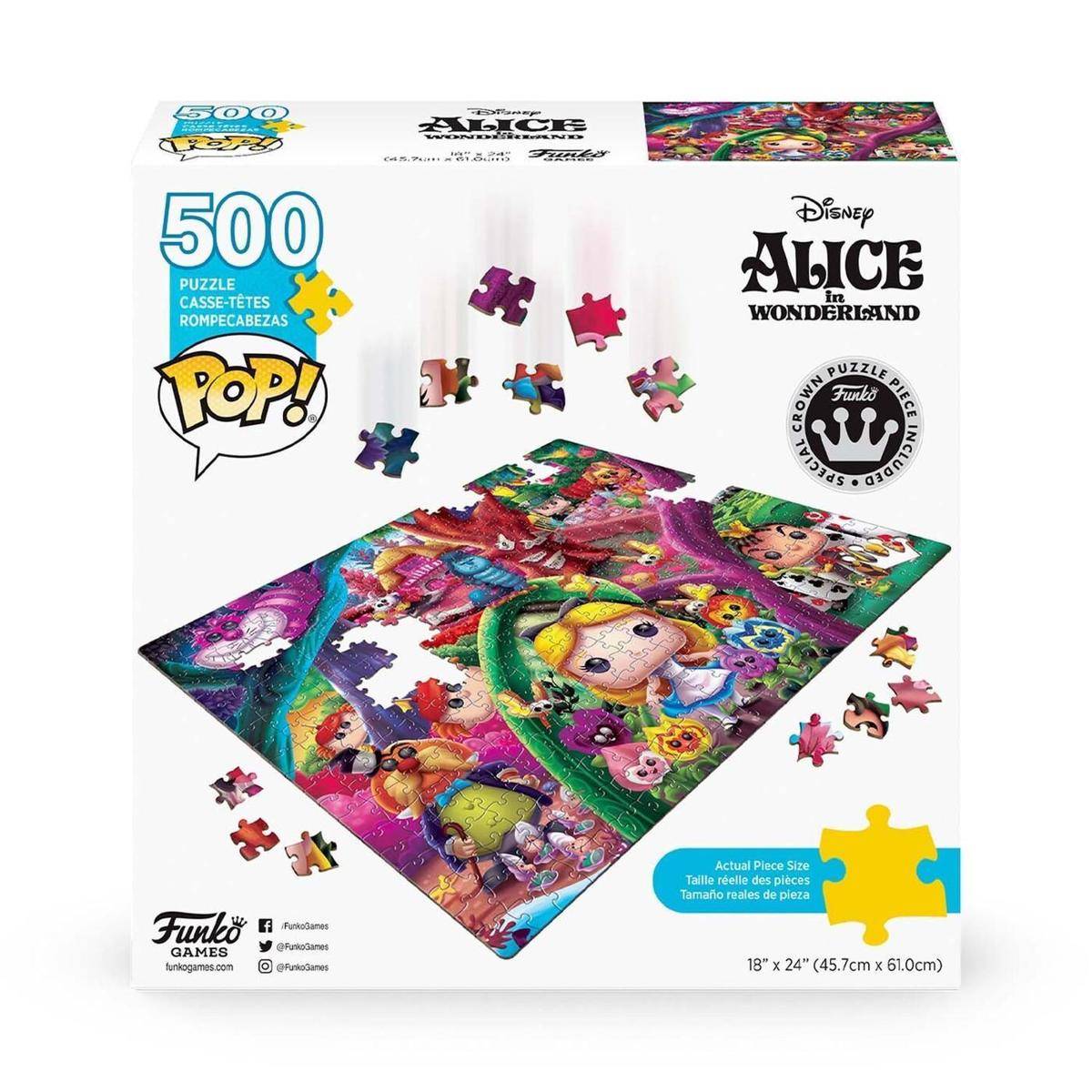 721653 - Pop! Puzzle - Alice in Wonderland von Funko, 500 Teile