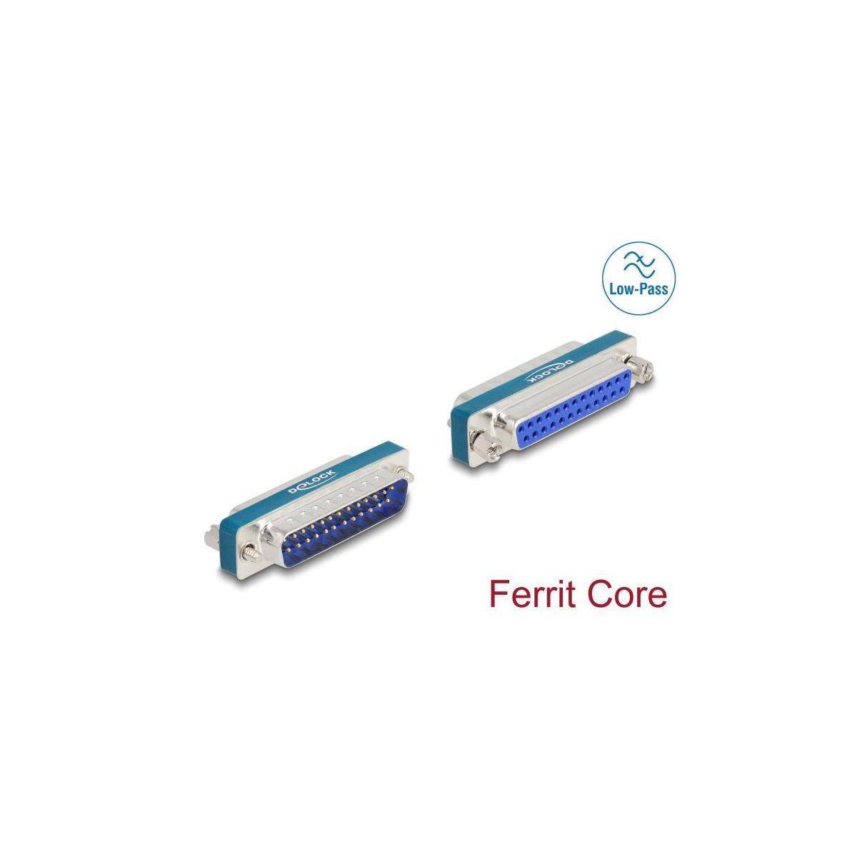 Delock Passive HF/EMI filter - D-sub, with - low pass capacitive