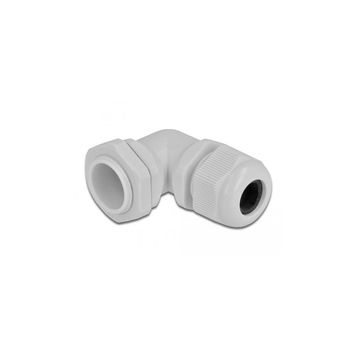 Delock Kabelverschraubung - Grau, RAL 7035 - IP68 - max 14 mm - Grau