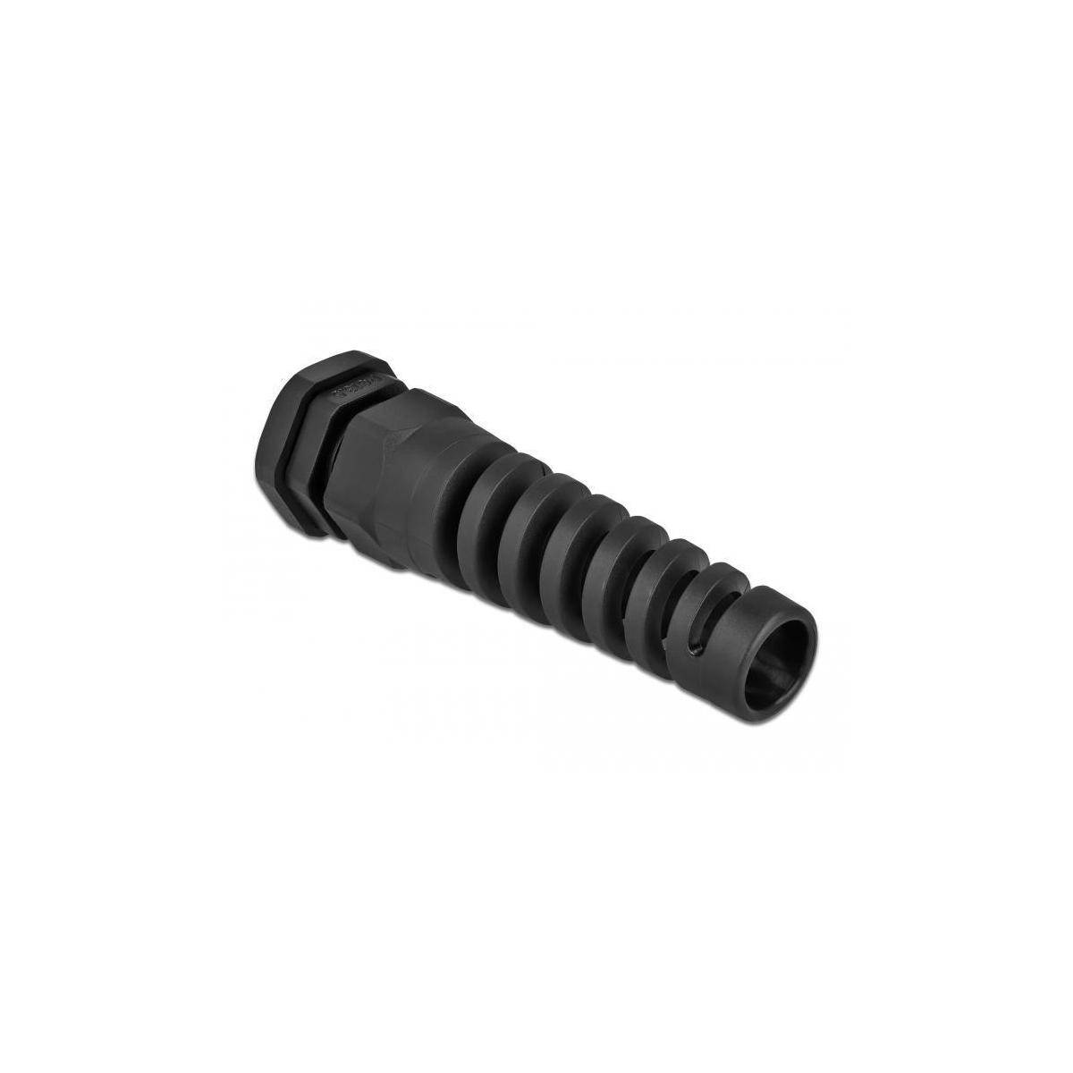 Delock Kabelverschraubung - Schwarz, RAL 9005 - IP68 - max 12 mm - schwarz