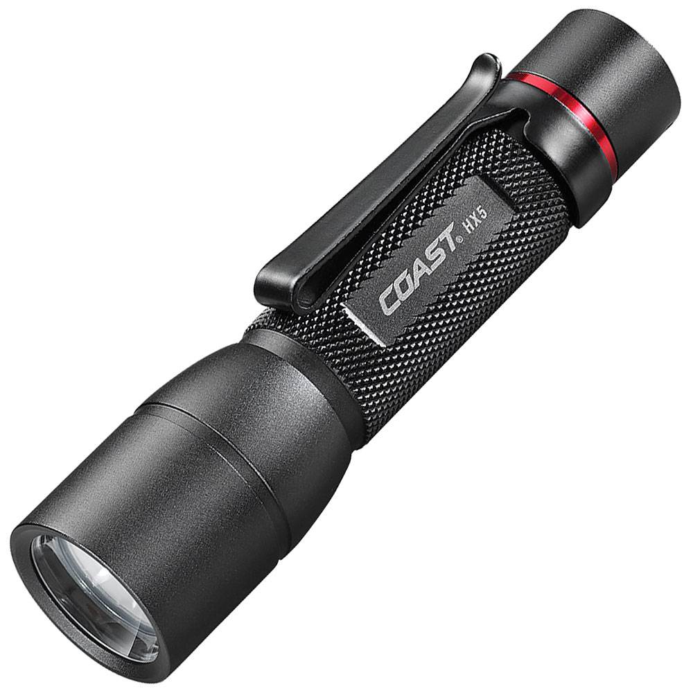 Coast LED Taschenlampe HX5 mit Slide Fokus inklusive Batterie, max. 375 Lumen