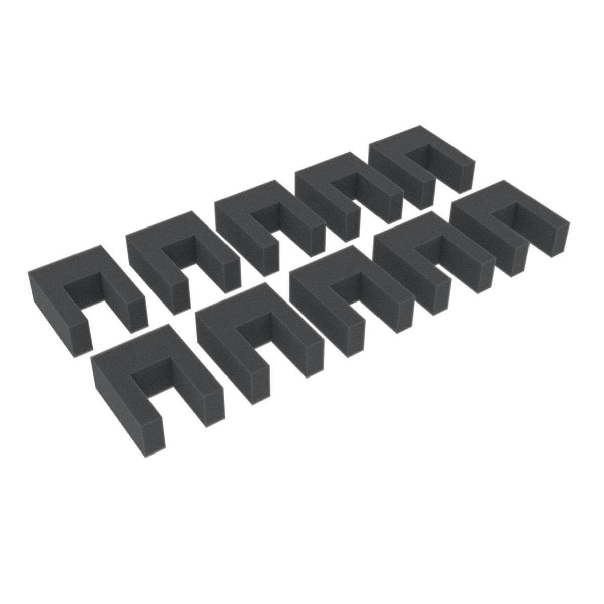 HS020A001 - 10 Distanzstücke / Abstandshalter aus Schaumstoff für Modelleisenbahnen