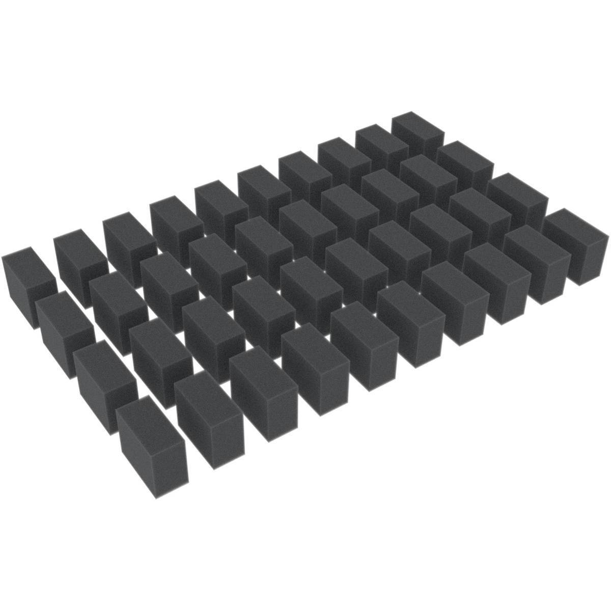 HS025A001 - 40 Distanzstücke / Schaumstoffquader / Schaumstoffblöcke 30 mm x 25 mm x 15 mm