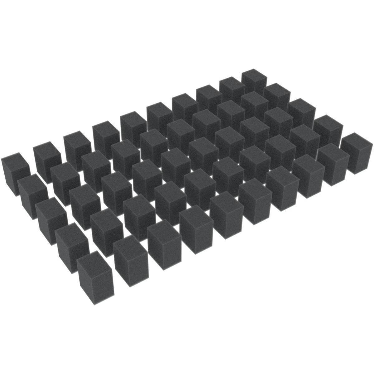 HS025A002 - 50 Distanzstücke / Schaumstoffquader / Schaumstoffblöcke 25 mm x 20 mm x 15 mm