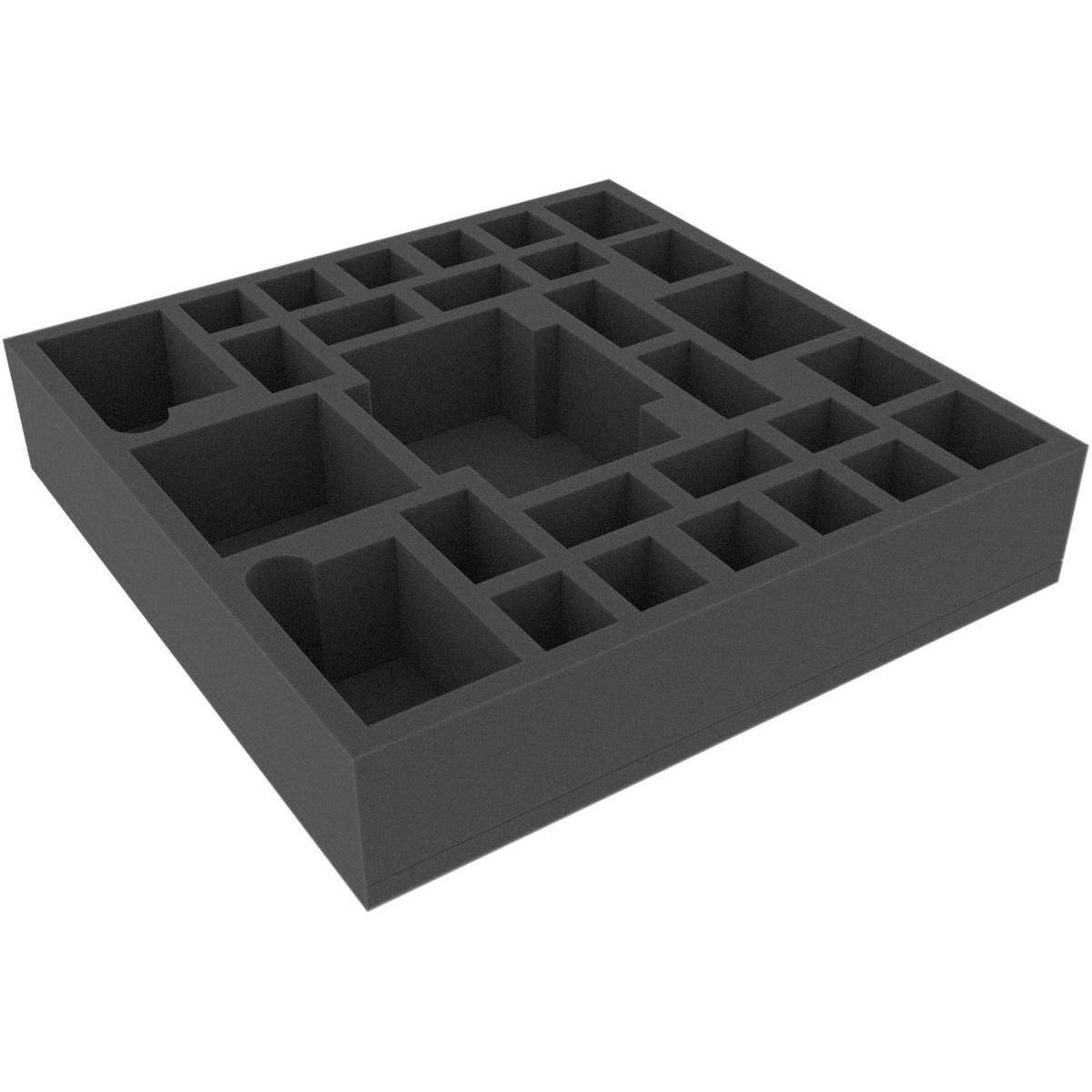AGER060BO - 295 mm x 295 mm x 60 mm Schaumstoffeinlage mit 29 Fächern
