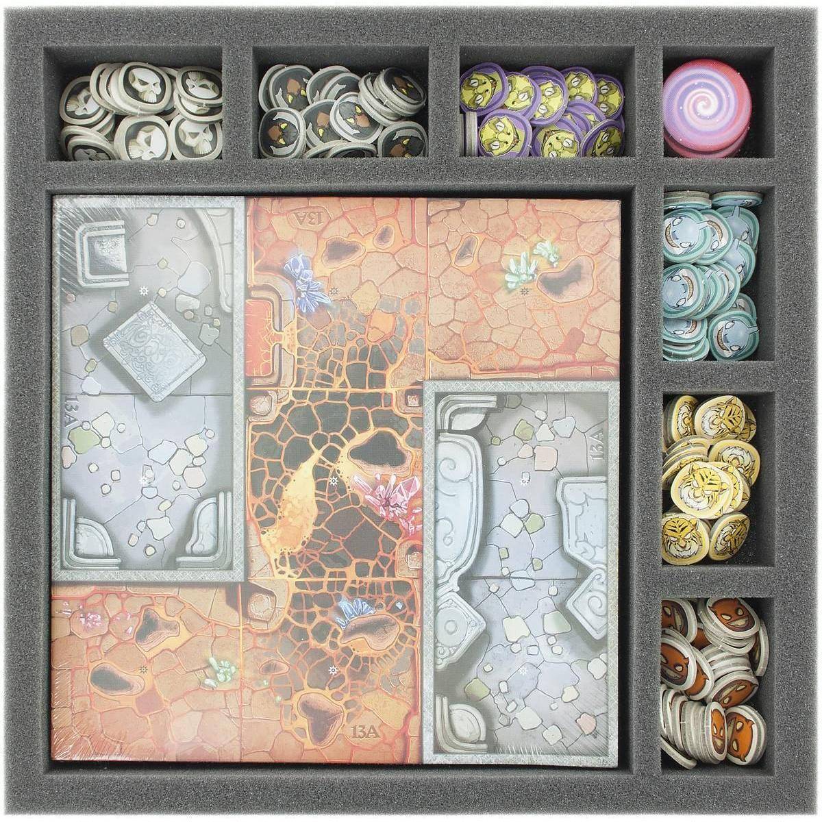 AGJE040BO - 40 mm Schaumstoffeinlage mit 8 Fächern für Arcadia Quest - Spielplante
