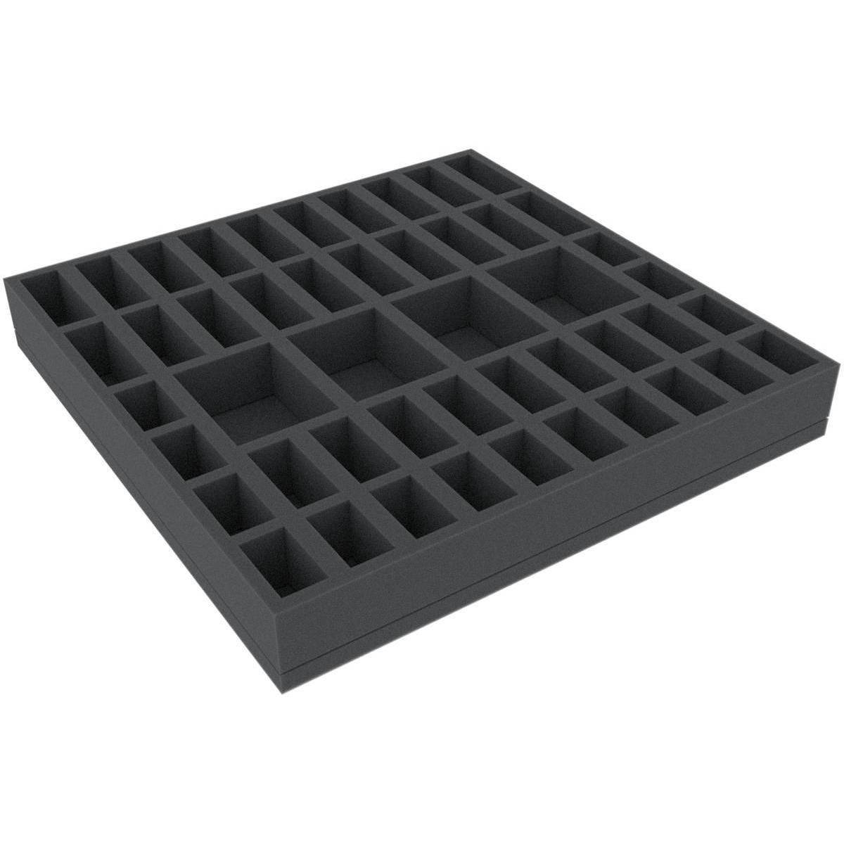 AGMFFC040BO - 295 mm x 295 mm x 40 mm Schaumstoffeinlage für Brettspiele