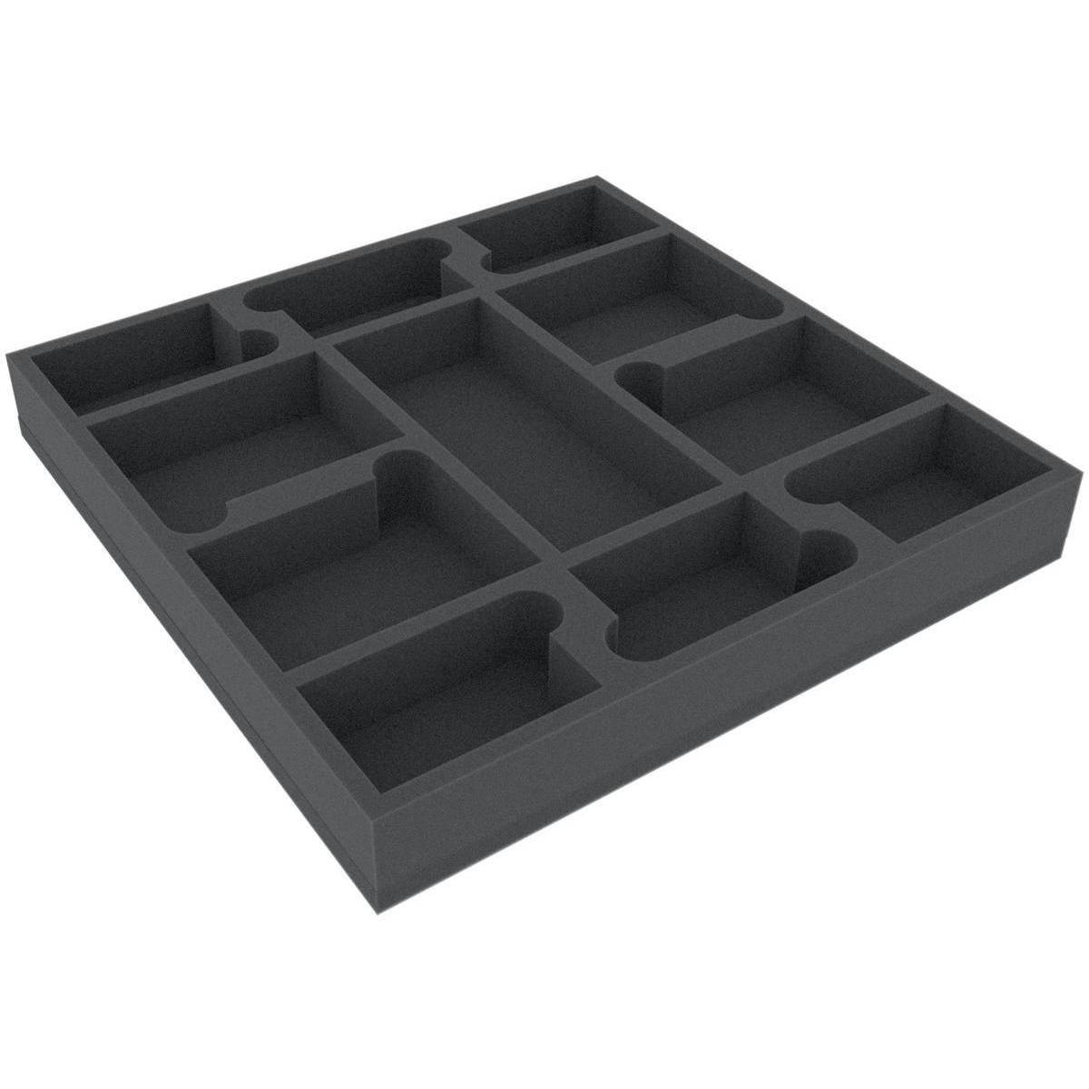 AGEQ040BO - 295 mm x 295 mm x 40 mm Schaumstoffeinlage für Brettspiele
