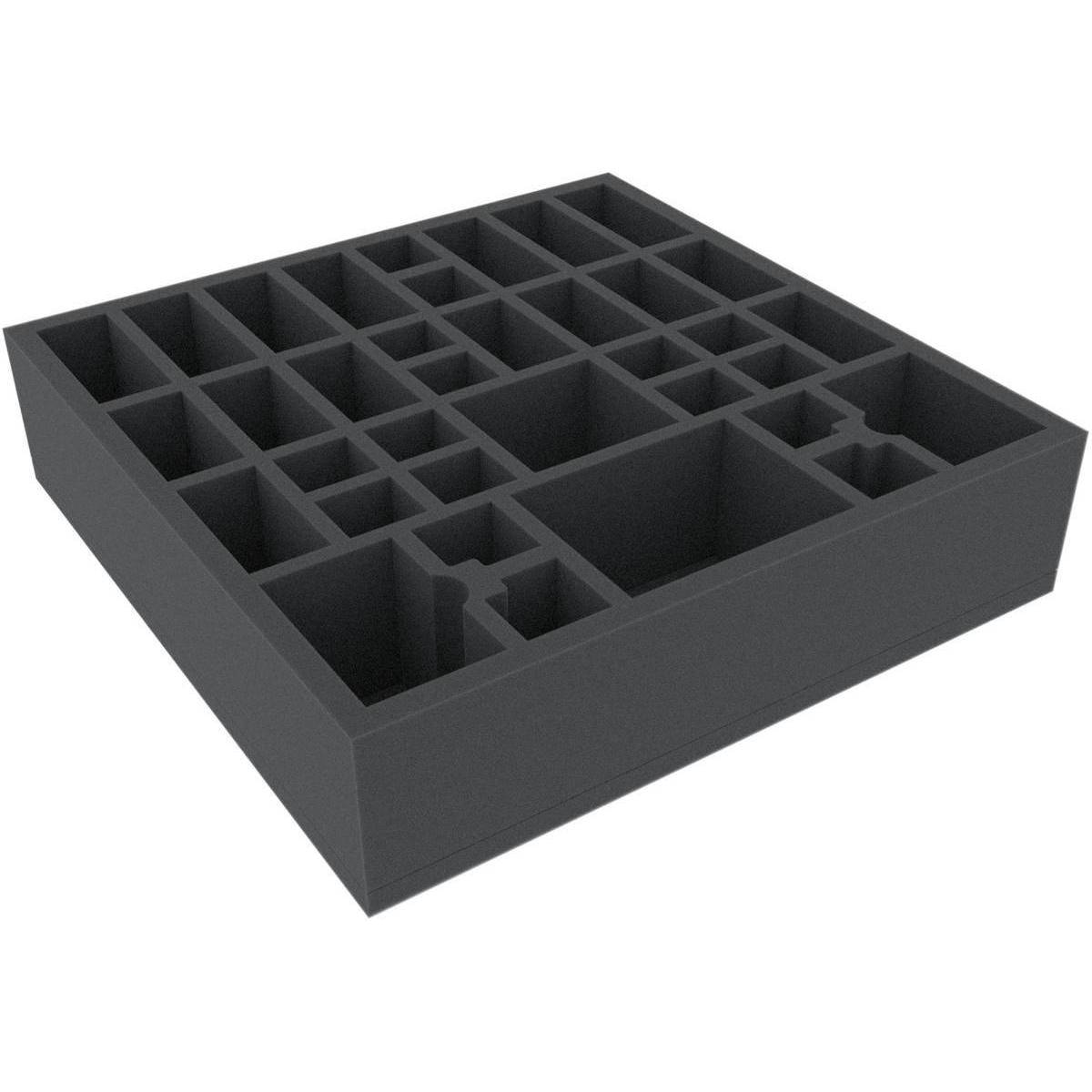 AGMEQH070BO - 295 mm x 295 mm x 70 mm Schaumstoffeinlage für Brettspiele