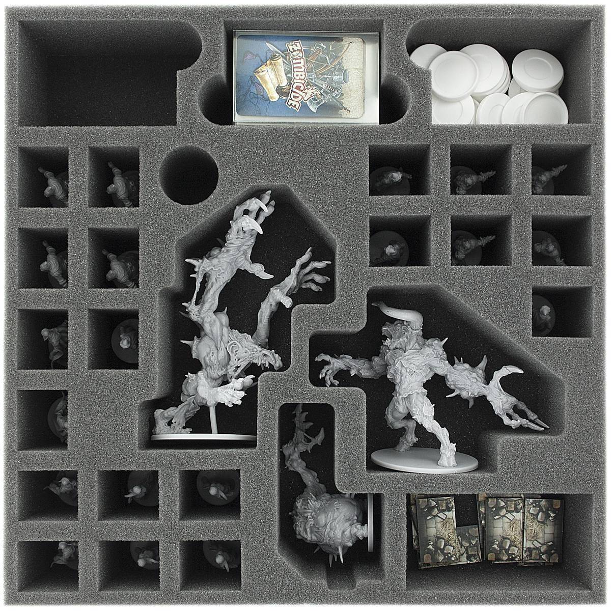 AG065ZC19 - 65 mm Schaumstoffeinlage für Zombicide Black Plague Monster und NPCs B