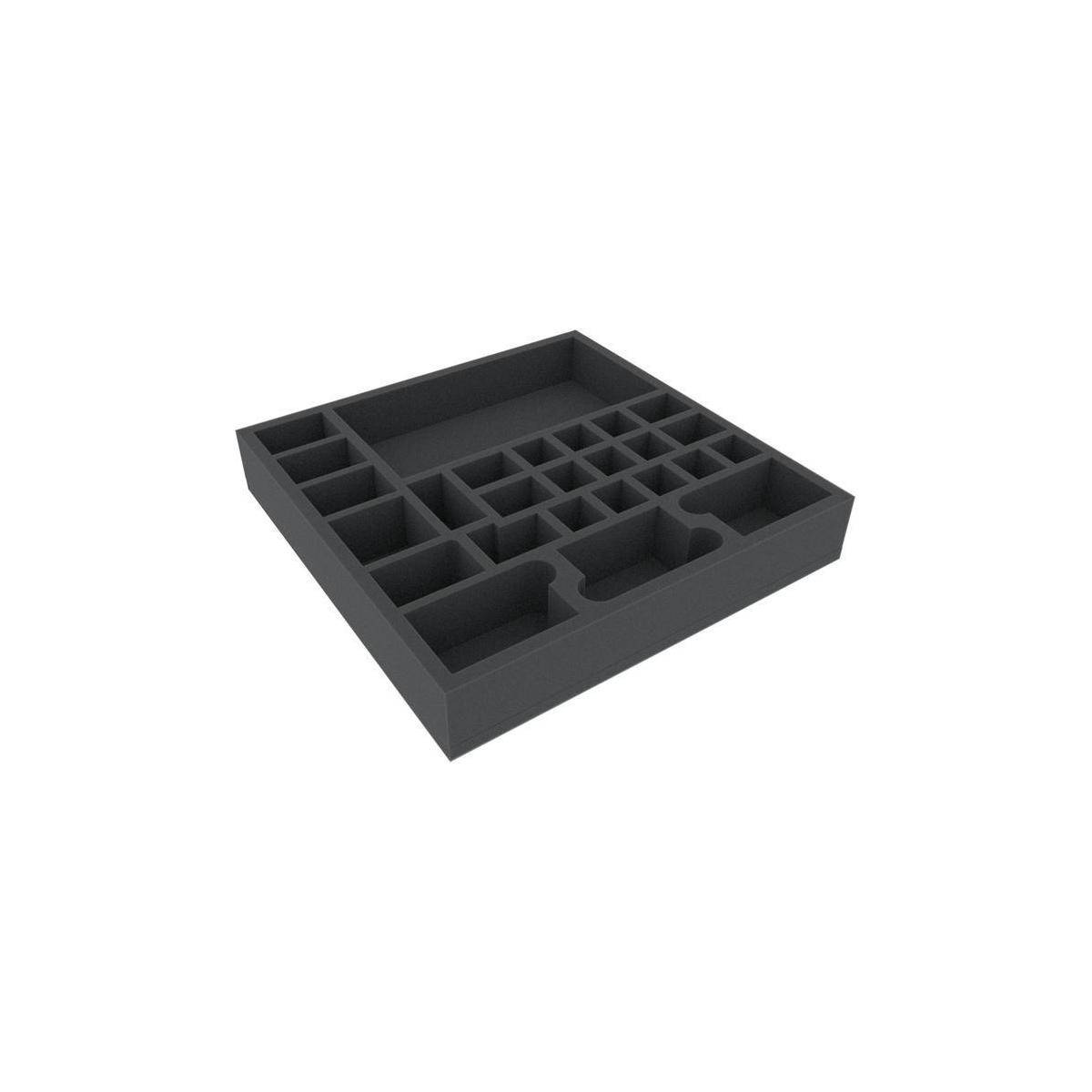 AGMFCS050BO - 295 mm x 295 mm x 50 mm Schaumstoffeinlage für Brettspiele