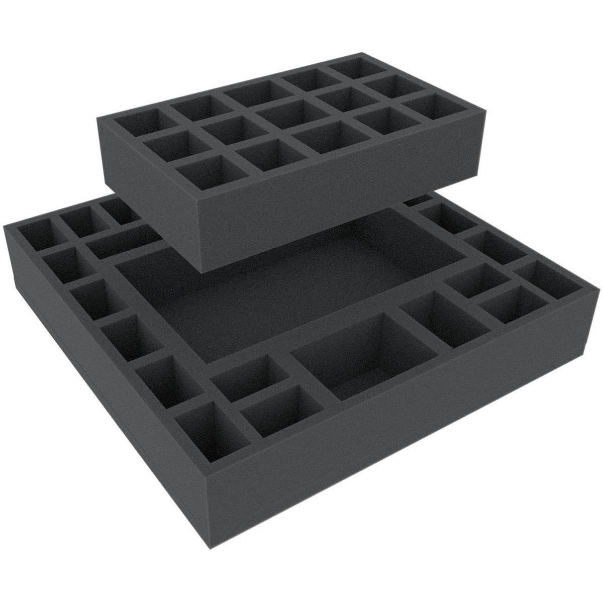 AGFC055BO - 295 mm x 295 mm x 55 mm Schaumstoffeinlage für Brettspiele
