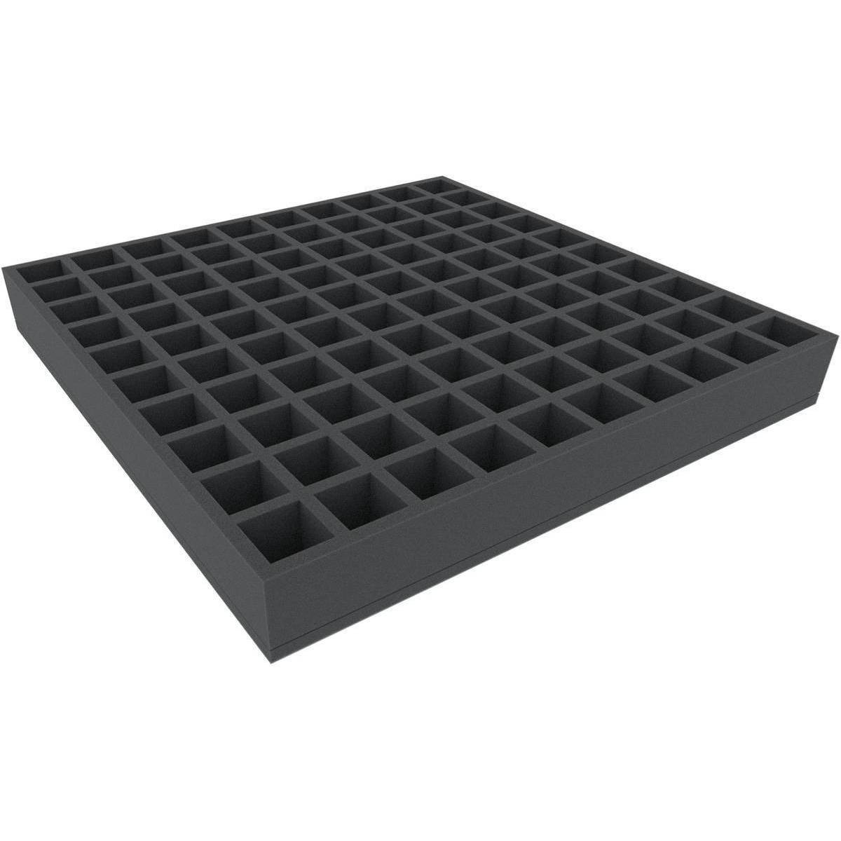 CPMFBB060BO - 500 mm x 500 mm x 60 mm Schaumstoffeinlage mit 100 Fächern