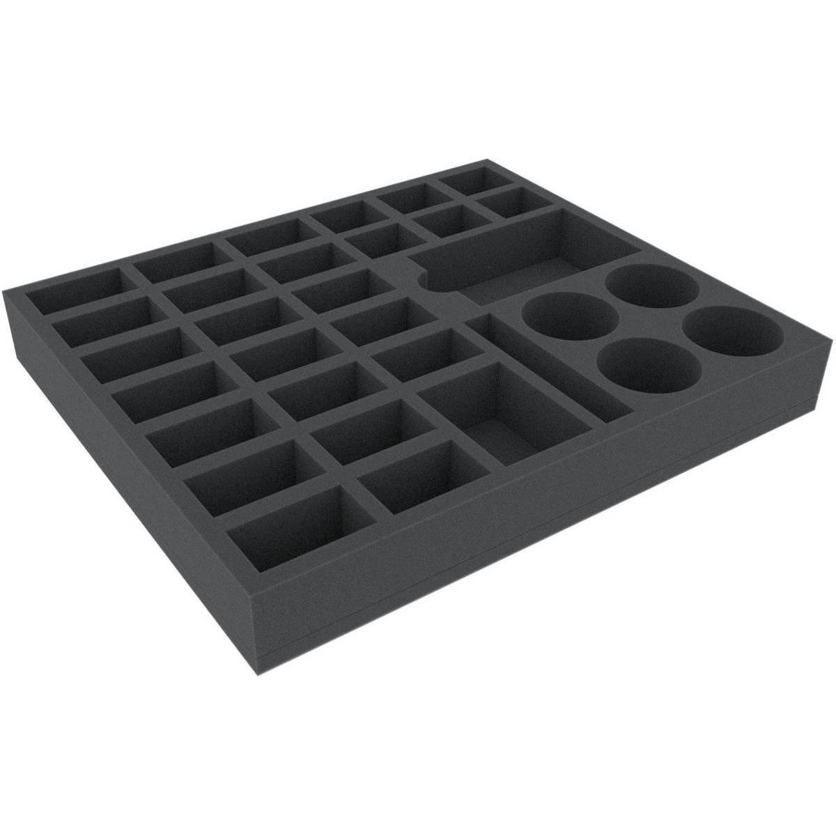 BGMENV045BO - 350 mm x 300 mm x 45 mm Schaumstoffeinlage für Brettspiele - 32 Fächer