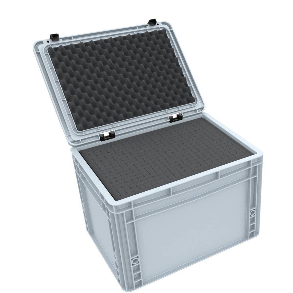 EB37SET - ED 43/27 HG Eurobehälter / Euro Box mit Scharnierdeckel 400 x 300 x 285 mm
