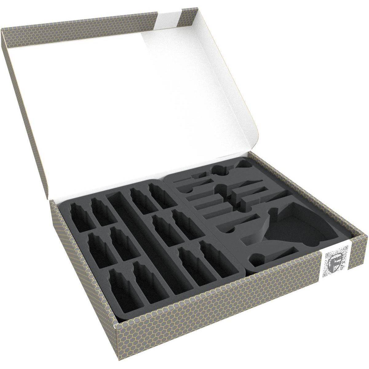 FSLB040P14 - Lagerbox FSLB040 für Bastelwerkzeuge + Farbfläschchen + Pinsel