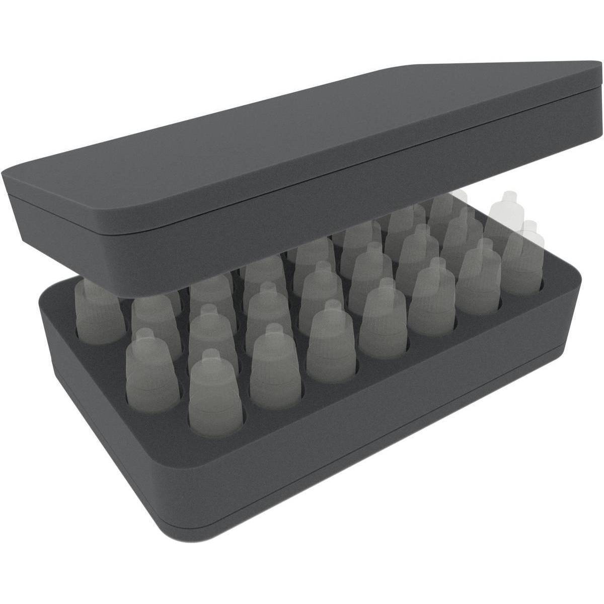 HS07SET - Schaumstoff-Set für 37 Farbfläschchen - stehend