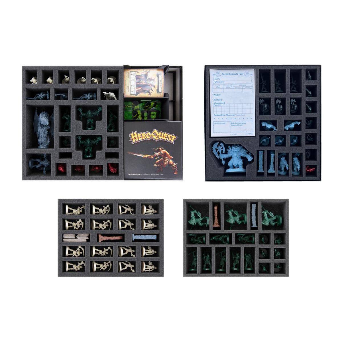 HEHGHUSET01 - Schaumstoff & Organizer Bundle für HeroQuest (2021) Mythic Box