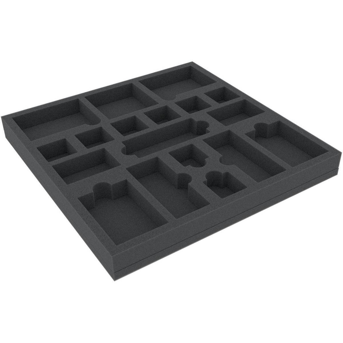AFMEKS030BO - 285 mm x 285 mm x 30 mm Schaumstoffeinlage für Brettspielzubehör - 1