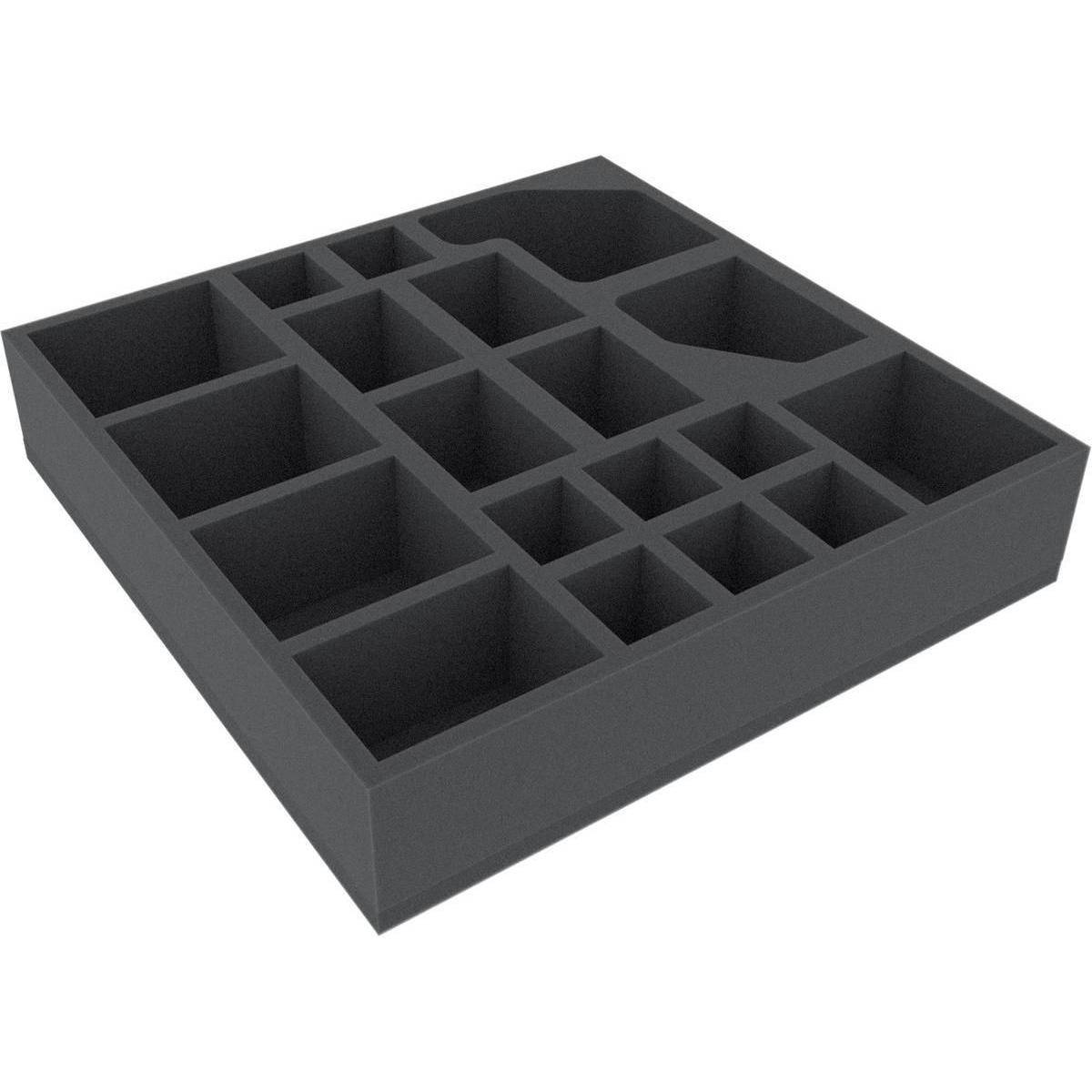 AFED060BO - 285 mm x 285 mm x 60 mm Schaumstoffeinlage für Brettspiele