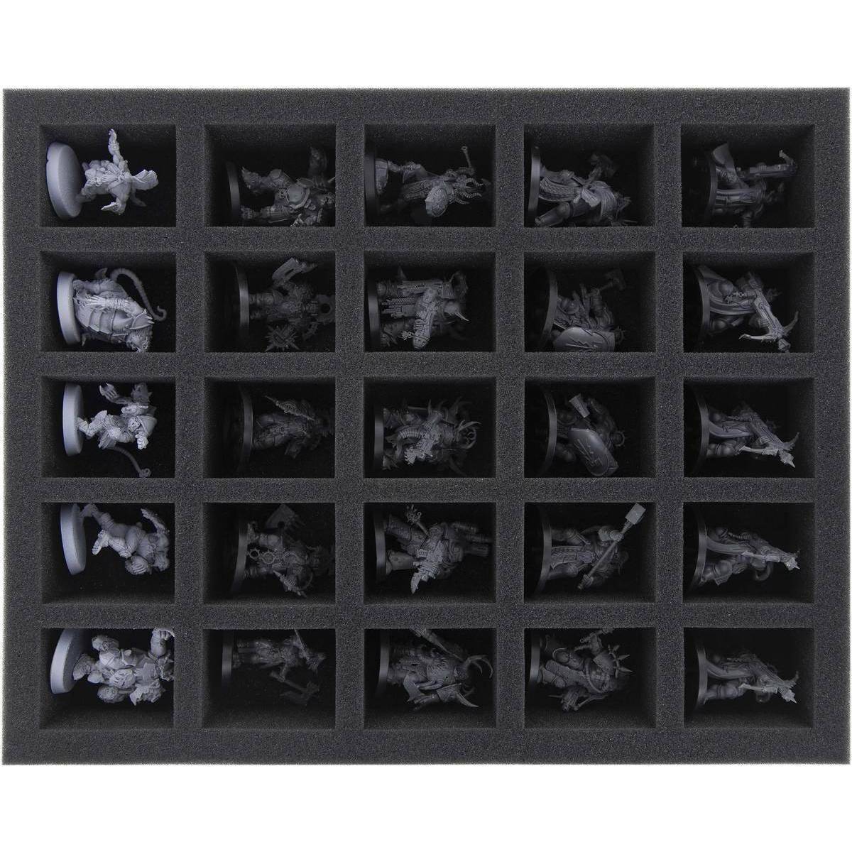 FS050WH11 - 50 mm Full-Size Schaumstoff mit 25 großen Fächern für Warhammer
