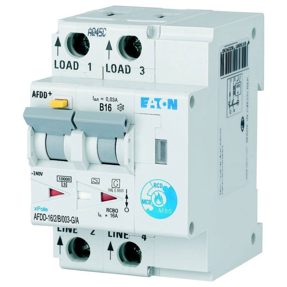 Eaton Brandschutzschalter AFDD-16/2/B/003-G/A