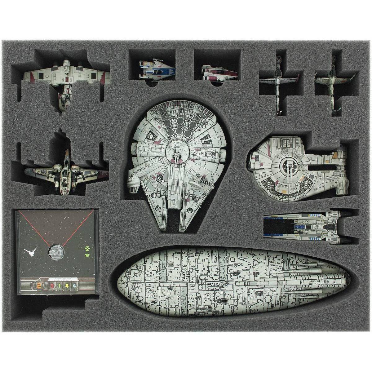 FSJP050BO - 50 mm Full-Size Schaumstoffeinlage für Star Wars X-WING Falke, YT-2400