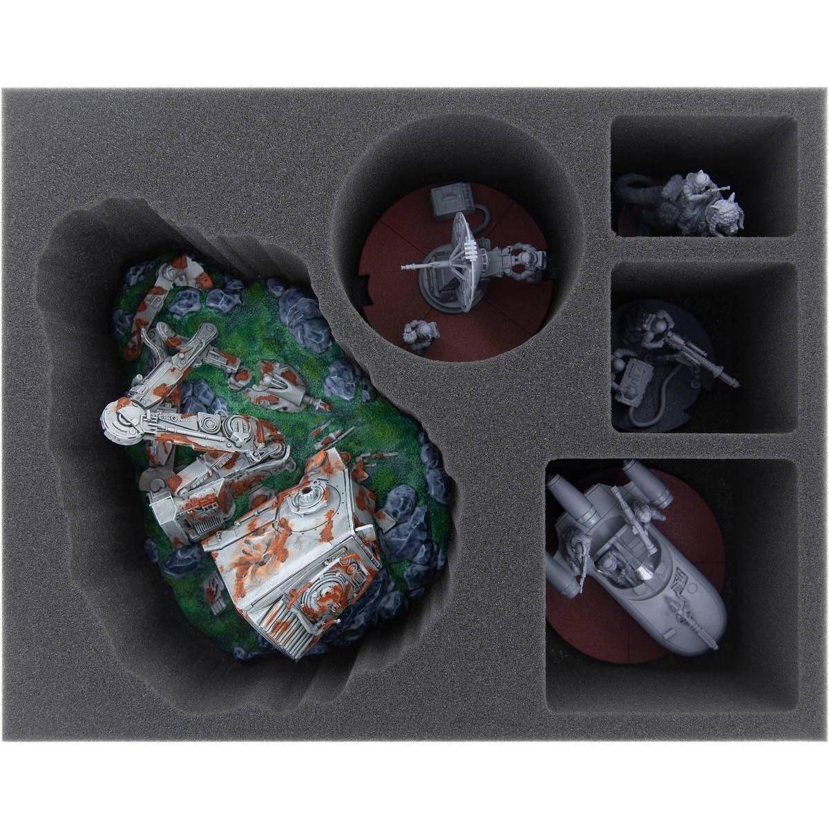 FSMEQF095BO - Schaumstoffeinlage für Star Wars Legion: Zerstörter AT-ST