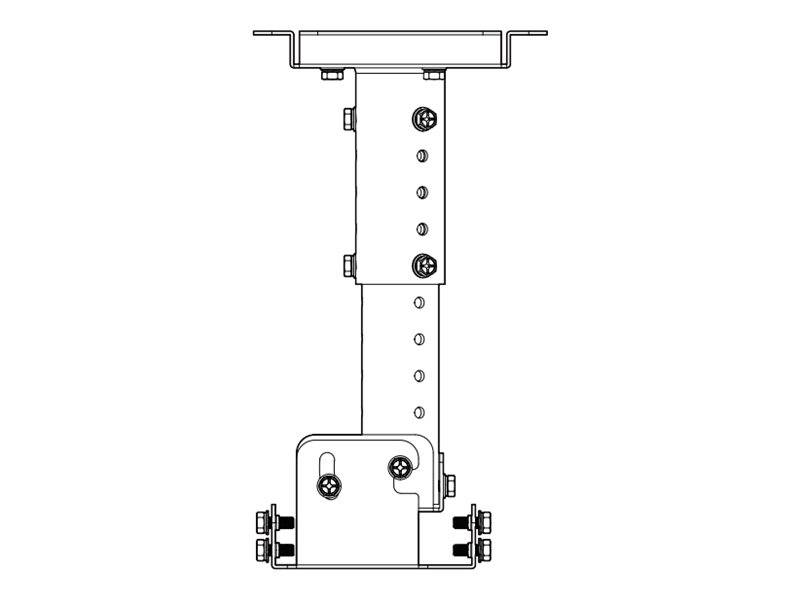 Panasonic ET-PKL100H - Befestigungskit (Deckenhalterung, Befestigungsplatte, 2 Einstellstangen, 2 Winkeleinsteller) für Projektor