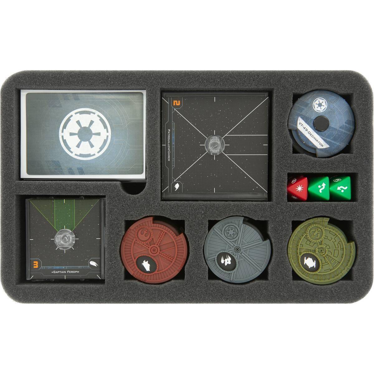 HS045XW04 - Schaumstoffeinlage für Star Wars X-Wing 2.0 - Bases und Zubehör