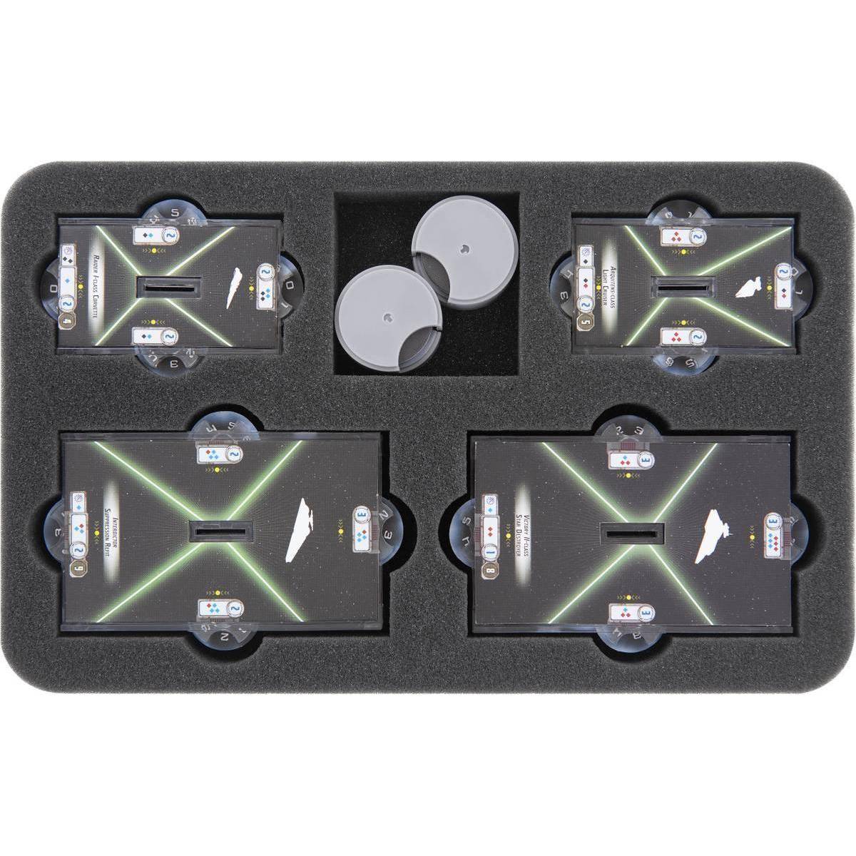 HS030A004 - Schaumstoffeinlage für Star Wars Armada - kleine und mittlere Bases