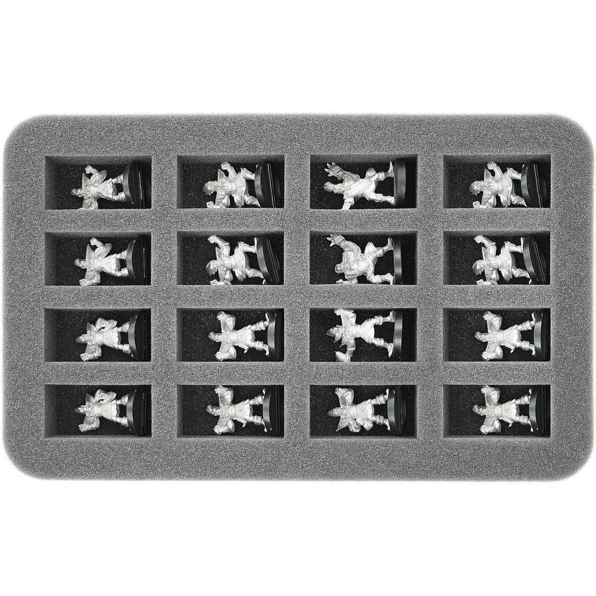 HS035BB01 - 35 mm Half-Size Schaumstoff für 16 Blood Bowl Miniaturen