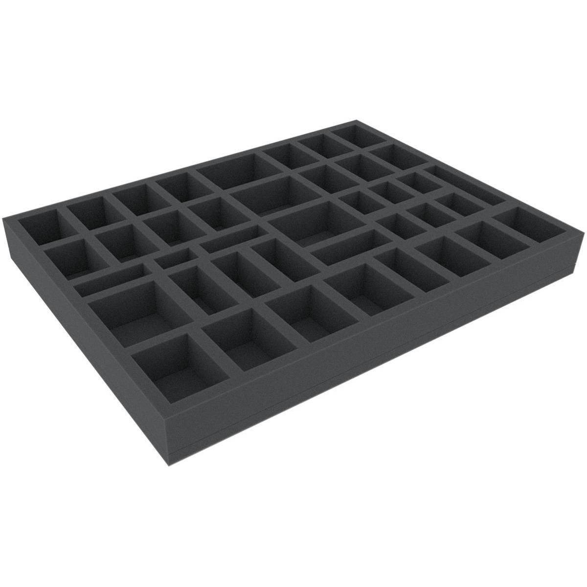 HBMFFQ040BO - 394 mm x 294 mm x 40 mm Schaumstoffeinlage für Brettspiele