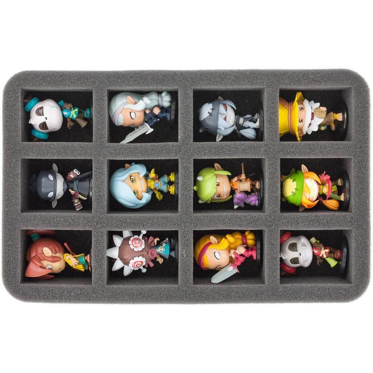 HS050KR02 - 50 mm Half-Size Schaumstoff für 12 Krosmaster Figuren