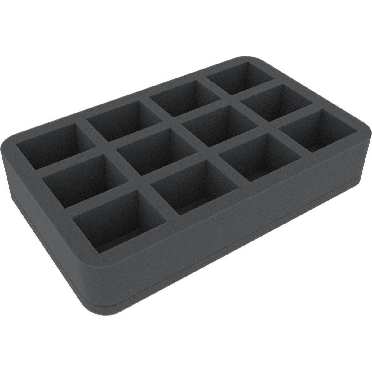 HS050I012BO - 50 mm Half-Size Schaumstoffeinlage mit 12 Fächern