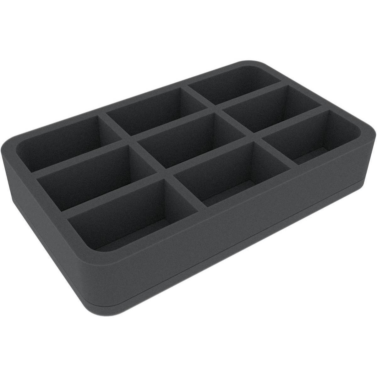 HSMEOP050BO - 50 mm Half-Size Schaumstoffeinlage mit 9 Fächern