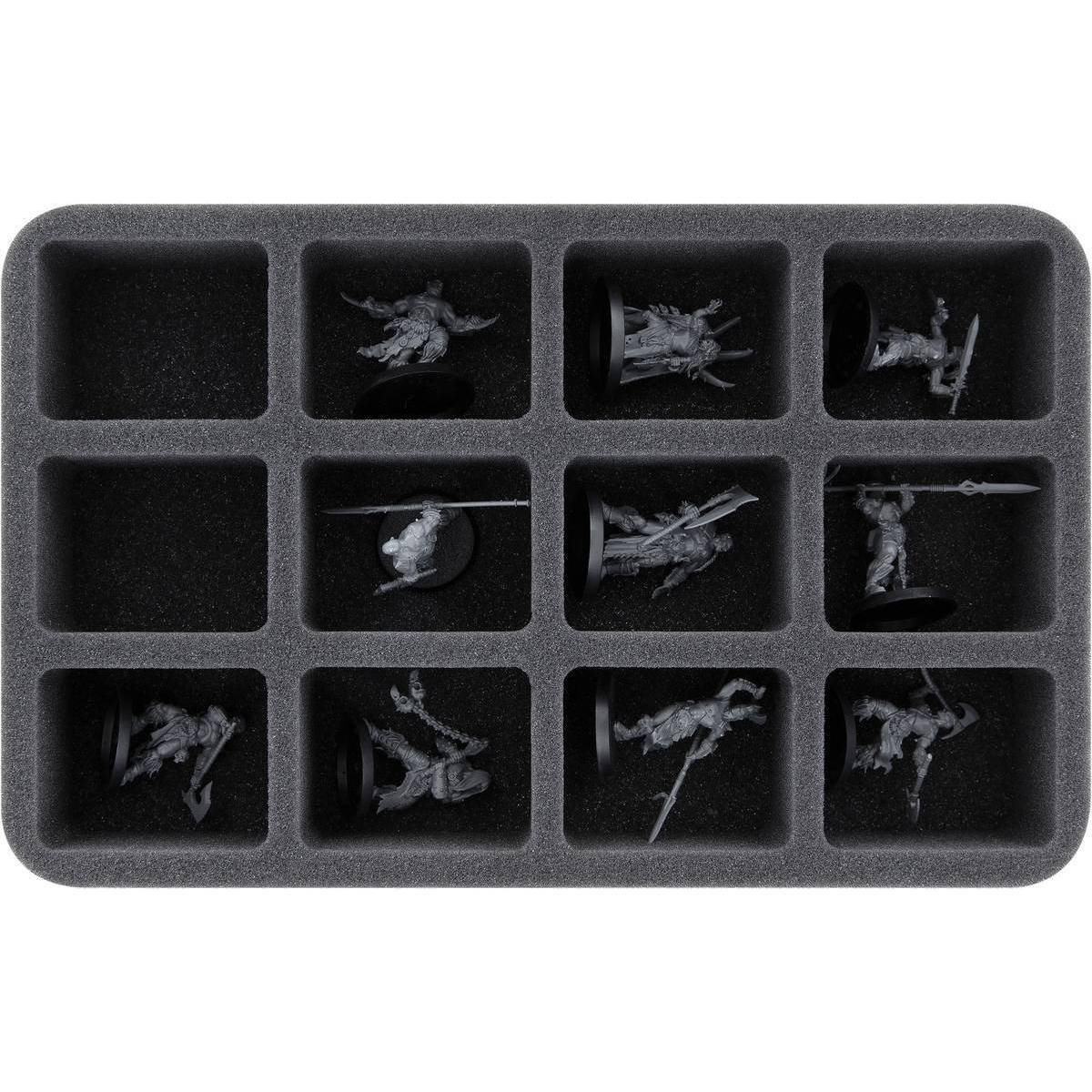 HS050A096 - Schaumstoffeinlage für Warcry: Darkoath Savagers - 12 Fächer