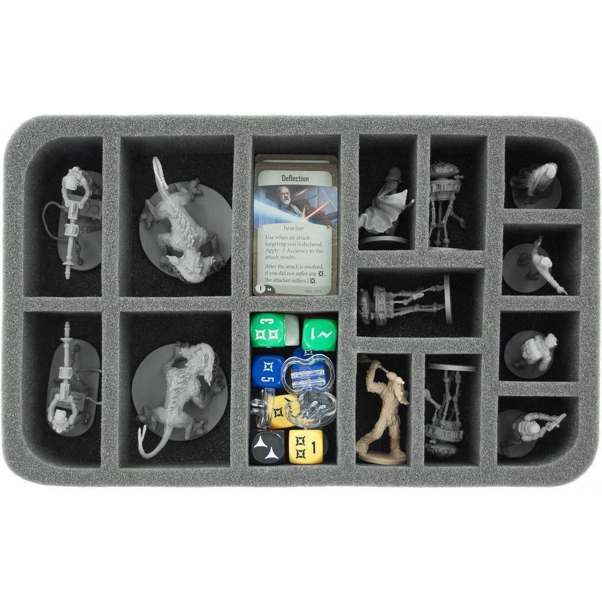 HS050IA03 - 50 mm Half-Size Schaumstoff für 15 Star Wars Imperial Assault Modelle
