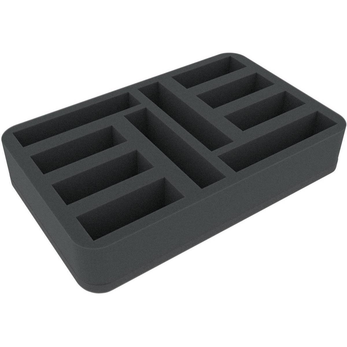 HSMFAE050BO - 50 mm Half-Size Schaumstoffeinlage mit 10 Fächern