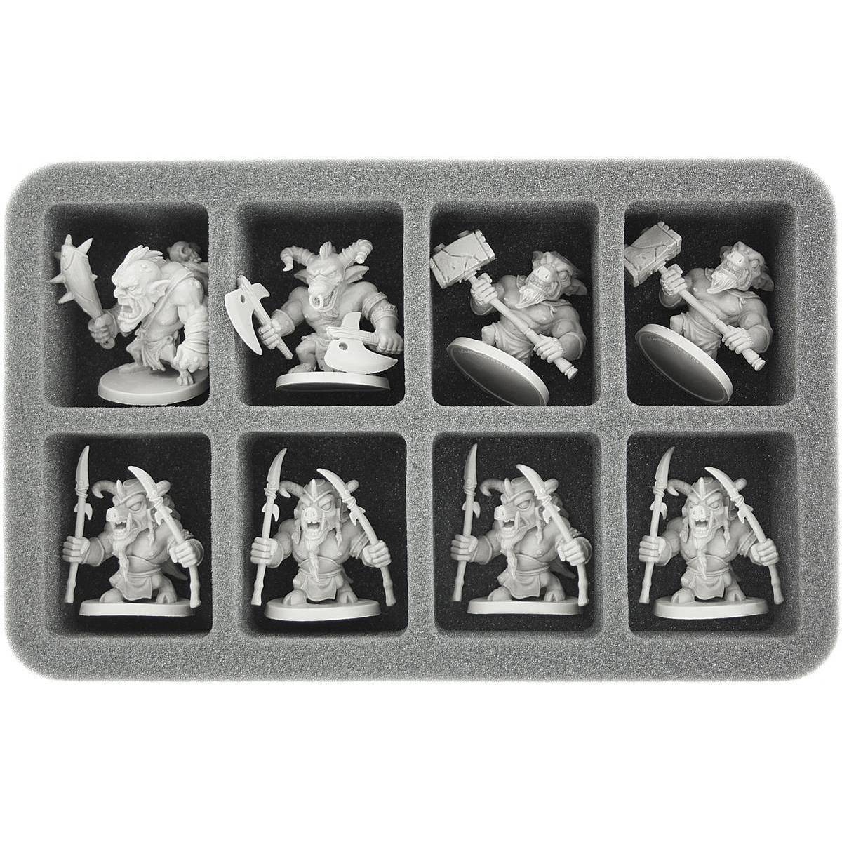 HS050AQ02 - 50 mm Half-Size Schaumstoff für 8 große Arcadia Quest Figuren
