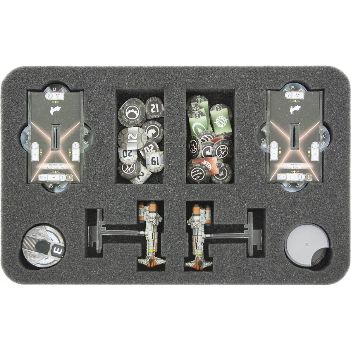 HSKJ030BO - Schaumstoffeinlage für Star Wars Armada Wave 6 Hammerhead Corvettes